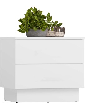 Noční stolek Amber 55 cm bílý