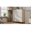 Komoda Point 123 cm dub Castello/kašmírová