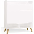 Komoda Colin 80 cm bílá/dub artisan