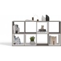 Regál Malax 2x4 147 cm caffe latté