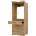Koupelnová skříňka na pračku s nástavcem POLA 2S 64 cm dub Artisan