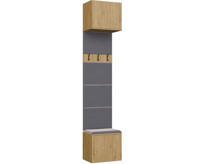 Předsíňová stěna HAGA 1W 50 cm dub Artisan