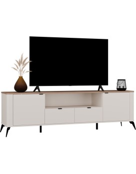 TV stolek CORDOBA 2D2S kašmírový/dub Castello