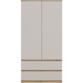 Šatní skříň Malwa SS-90 cm dub artisan/kašmír