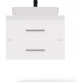 Závěsná skříňka pod umyvadlo s deskou NEL 2S 60 cm bílá