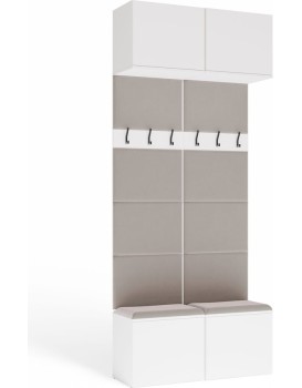 Předsíňová stěna HAGA 2W 100 cm bílá