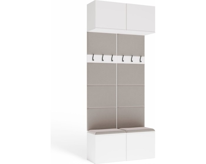 Předsíňová stěna HAGA 2W 100 cm bílá