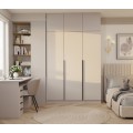 Šatní skříň s nástavcem Senso 3D 150 cm kašmírová/černá