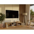 TV stolek Malwa 140 cm dub artisan/kašmír