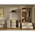 Šatní skříň Malwa SS-90 cm dub artisan/kašmír