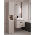 Závěsná skříňka pod umyvadlo s deskou NEL 2S 60 cm kašmírová