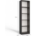 Regál Onyx R50 50 cm antracit
