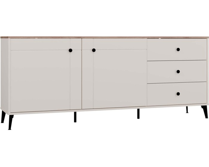 Komoda Point 183 cm dub Castello/kašmírová
