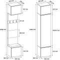 Předsíňová stěna Haga 2Sz2W 200 cm dub Sonoma