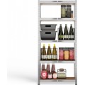 Dílenský regál G7030 stříbrný/hnědý