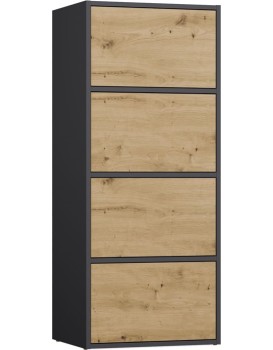 Komoda Alma 50 cm antracit/dub artisan