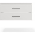 Závěsná skříňka pod umyvadlo s deskou NEL 2S 80 cm bílá