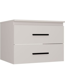 Závěsná skříňka pod umyvadlo s deskou NEL 2S 60 cm kašmírová