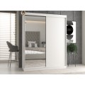 Šatní skříň se zrcadlem Iga A/B 160 cm bílá