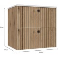 Závěsná skříňka s umyvadlem TIGO 2S 60 cm dub evoke