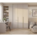 Šatní skříň s nástavcem Senso 3D 150 cm kašmírová/zlatá