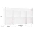 Nástavec na stůl Kisaza 130 cm bílý