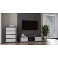 Komoda Malwa M4 70 cm antracit/bílá