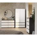 Komoda Malwa M6 120 cm antracit/bílá