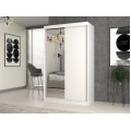 Šatní skříň IGA se zrcadlem 120 cm bílá