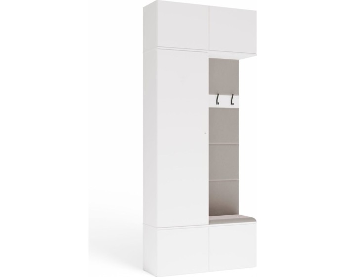 Předsíňová stěna Haga 1Sz1W 100 cm bílá