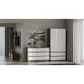 Komoda Malwa M6 120 cm antracit/bílá