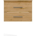 Závěsná skříňka pod umyvadlo s deskou Nel 2S 60 cm dub Artisan