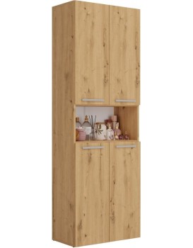 Koupelnová skříňka s košem na prádlo NEL ART II dub artisan