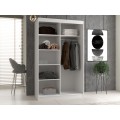 Šatní skříň se 2 zrcadly IGA 120 cm antracit