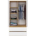 Šatní skříň MALWA I 90 cm dub artisan/bílá