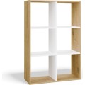 Regál Malax 2x3 110 cm dub Artisan/bílý