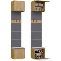 Předsíňová stěna HAGA 1W 50 cm dub Artisan