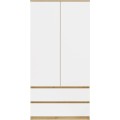 Šatní skříň MALWA I 90 cm dub artisan/bílá