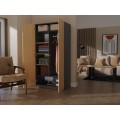 Šatní skříň MALWA 90 cm antracit/dub artisan