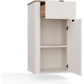 Závěsná koupelnová skříňka Cordoba 1D1S 48 cm kašmír/dub Castello