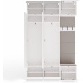 Předsíňová stěna Haga 2Sz1W 150 cm bílá