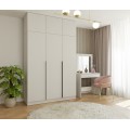 Šatní skříň s nástavcem Senso 3D 150 cm kašmírová/černá