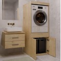 Koupelnová skříňka na pračku Pola Twin dub Artisan