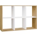 Regál Malax 2x3 110 cm dub Artisan/bílý