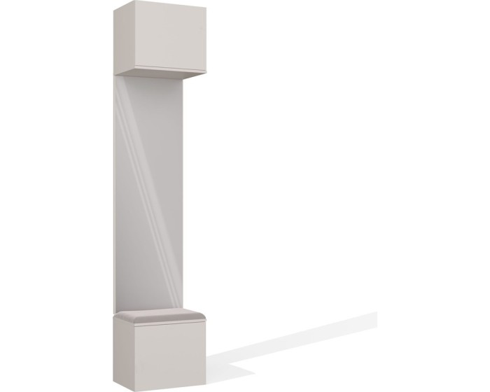Předsíňová stěna se zrcadlem Haga 1L 50 cm kašmír