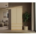 Šatní skříň Malwa SS-90 cm dub artisan/kašmír