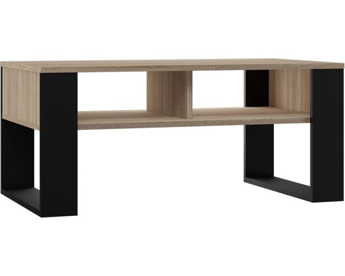Konferenční stolek Lawa MODERN 2P dub sonoma/černý