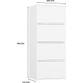 Komoda Alma 50 cm bílá