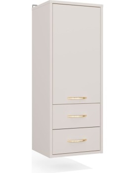 Závěsná koupelnová skříňka Nina W1D2S 35 cm kašmírová