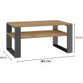 Konferenční stolek Lawa MODERN 1P dub artisan/antracit